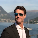 Adam Clark legal translator on Lake Como in Italy