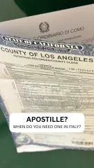 Apostille? When and why in Italy